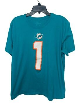 Nike Men’s Teal Miami Dolphins #1 Short Sleeve Tee